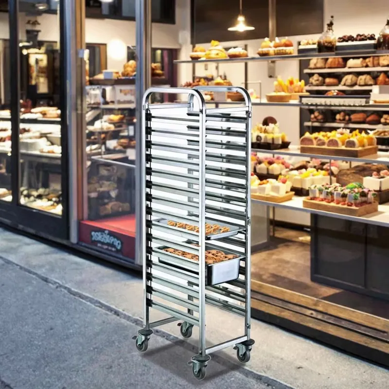 Kitchen Baking Trolley - Paslanmaz Çelik Ağır Hizmet Tipi 4