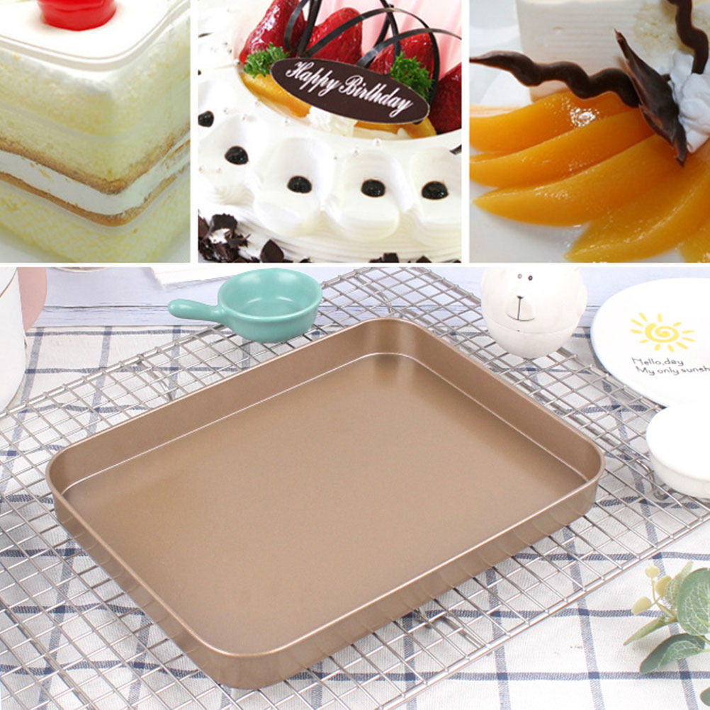 Kitchen Baking Pans - Karbon Çelik Dikdörtgen Kek Kalıbı 10
