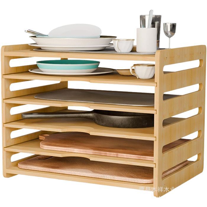 Masif ahşap mutfak saklama raf - Kitchen Cabinet Baking Sheet Organizer incelemesi ve fiyatı