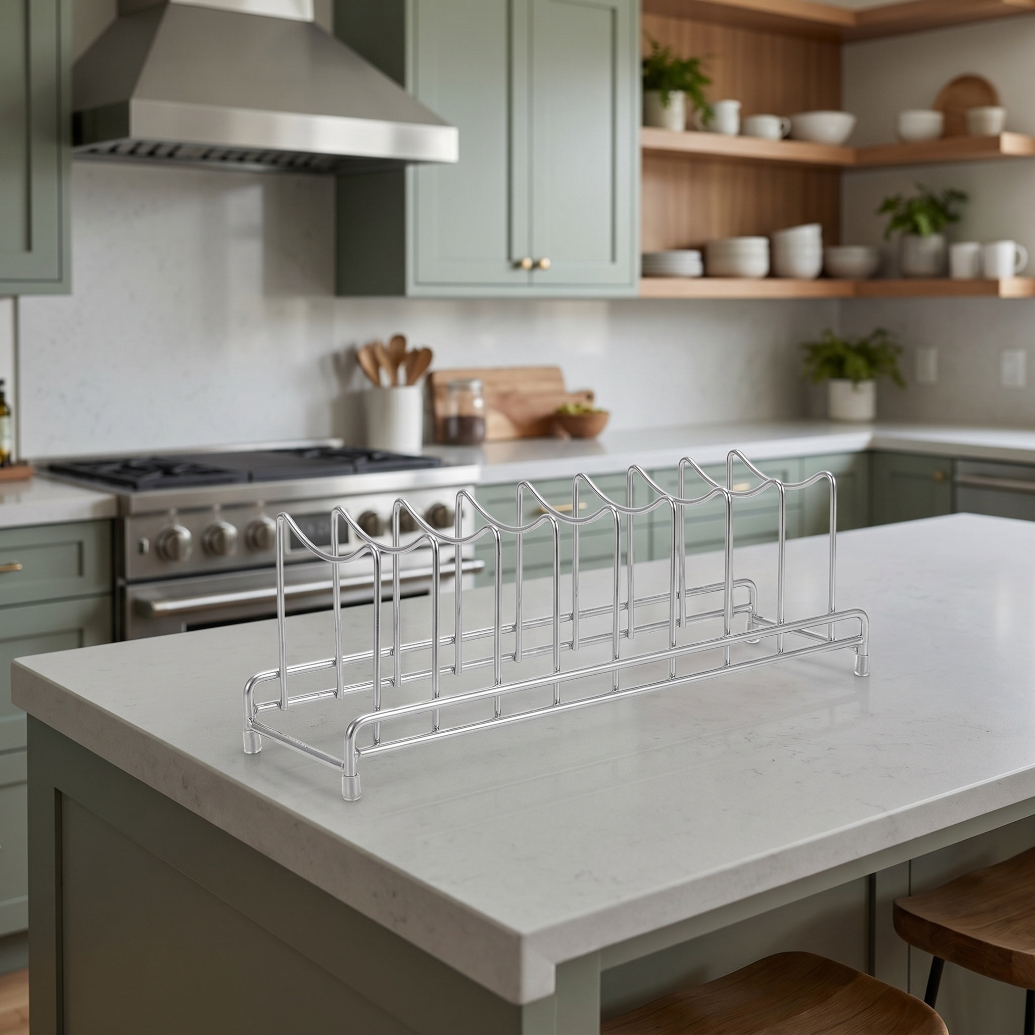Paslanmaz Çelik 9 Bölmeli Tenc - Kitchen Cabinet Baking Sheet Organizer incelemesi ve fiyatı