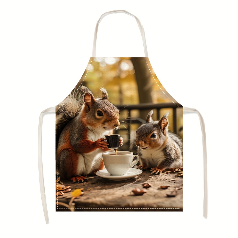 Keten Önlük Sincap Kahve Sahne - Kitchen Baking Gift Ideas incelemesi ve fiyatı
